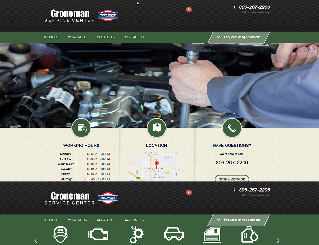 Gronemansized Repair Shop Websites Repair Shop Websites