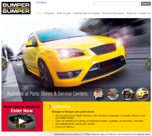 Bumper to Bumper website Repair Shop Websites Repair Shop Websites