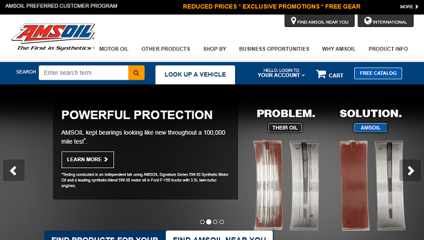 AMSOIL home page