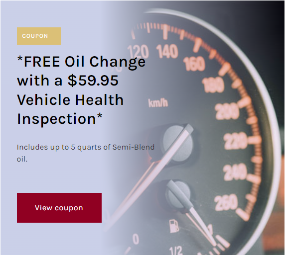 Oil Change Special example