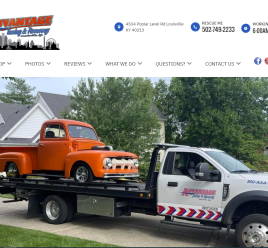 Advantage Towing website